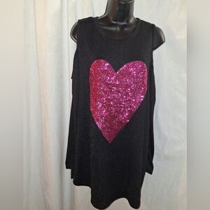 Acting Pro Black Top with Pink Accents